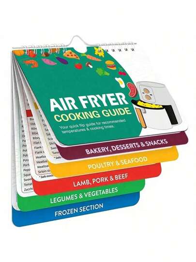 Mother's Day Gift Idea: Magnetic Air Fryer Cooking Set - Cheat Sheet Magnets + Recipe Guidebook + Time Charts (Instant Access For Home Chefs)