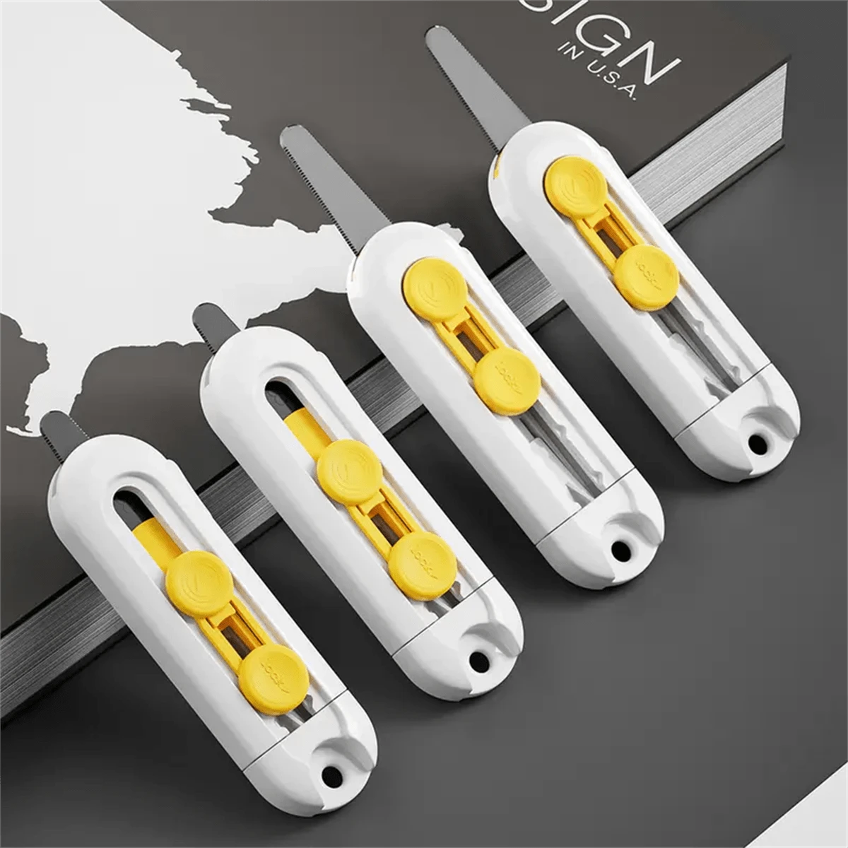 1PC Magnetic Suction Unpacking Express Knife, Art Mini Portable Knife, Unboxing Tool, Letter Opening Bag, Cutting Paper