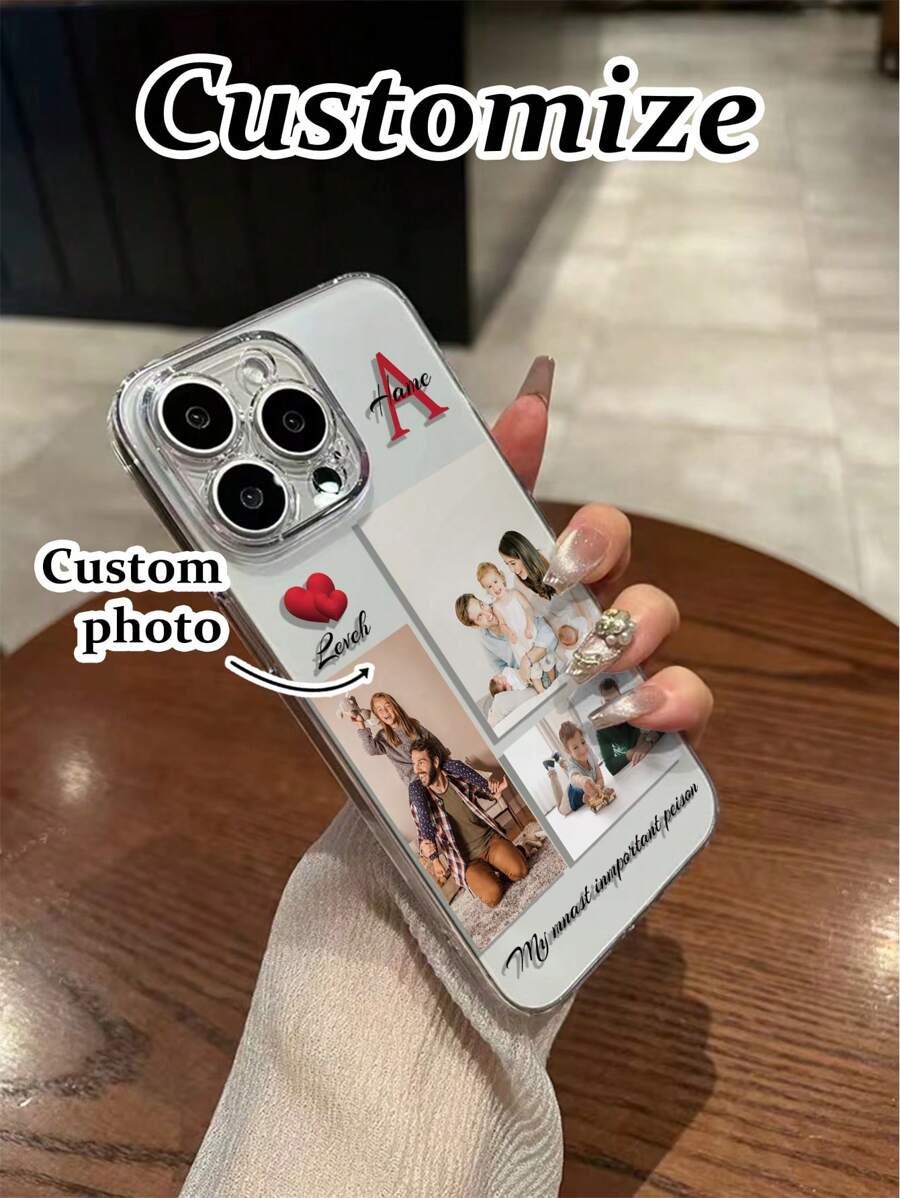 Personalisierter Name + Foto DIY perforierter hochdurchsichtiger, dicker, kratzfester bemalter Handyhülle Schutzhülle kompatibel mit iPhone 16/16 Pro/16 Plus/16 Pro Max, iPhone 15 Pro Max, Apple P13, P14, P11 Softschale, P12 kratzfest, XS, XR/7/8P/7/8 GES2, A50, A12, A32, A52, A72, A51, A21S, A13, A14, S22 Ultra, S23, A33, A53, S20 FE, Redmi 11 Youth, 12 Pro, 12/12X, Note 11, 9A, 9C, Polox 3 NFC, Redmi 10, Redmi 9, Note 9, 12C, Note 11 Pro, Redmi 10C, Note 8 Pro