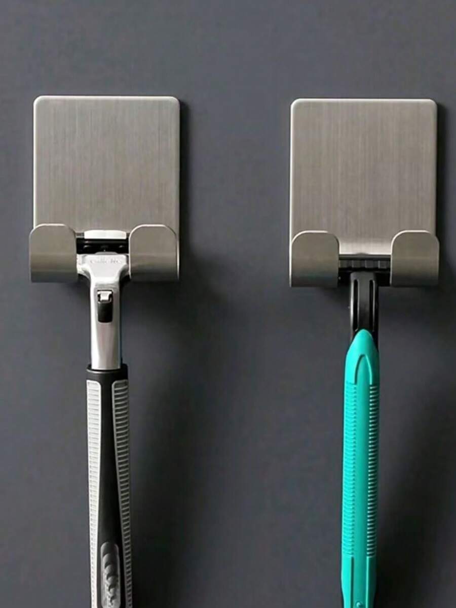 1/3 piezas Ganchos para colgar la fregona en la pared, clip para escoba y fregona sin perforación para estantes de baño y cocina
