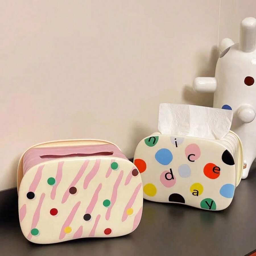 1pc Tissue Box Paper Towel Holder, Creative Desk Desktop Organizer For Living Room, Dining Room, Stylish, Tissue Box Holder, Napkin Holder, Festival Family Gathering, Kitchen Dining Table Decor For Home Kitchen Bedroom Living Room Dining Room, Home Decoration Accessories, Decorative Box, Women Wedding Gift, Summer Travel Holiday Festival Must-Have