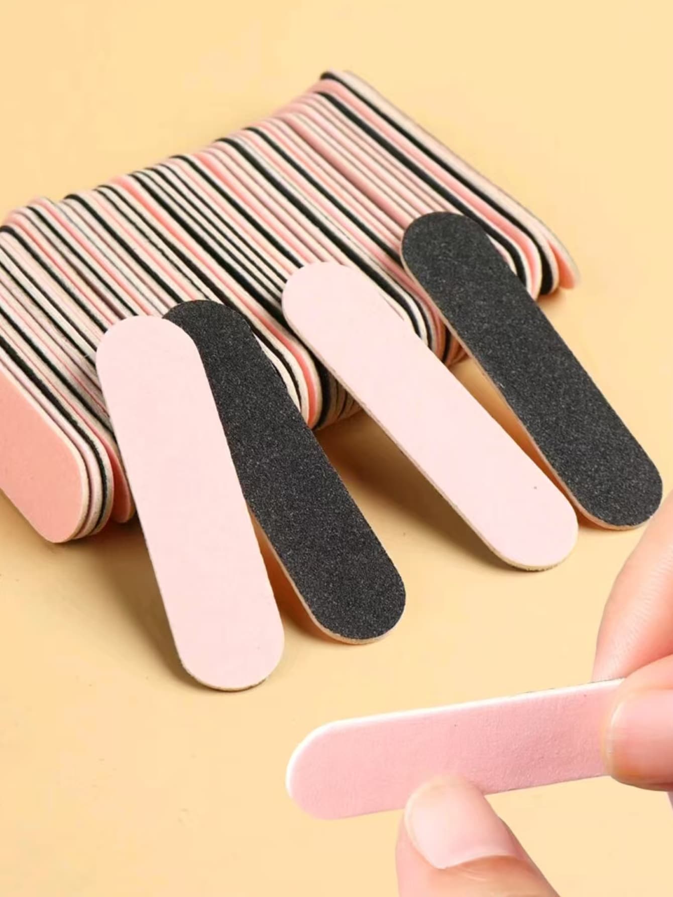 100 Mini Nail File, Double-Sided Nail Polisher, Lovely Female Nail Care Tools, Polishing File, Trimmer, Sandpaper, Polishing File, Nail File, Nail File Board, Nail Sand Block, File, Nail File Party Birthday Gift, Wedding Birthday Decoration