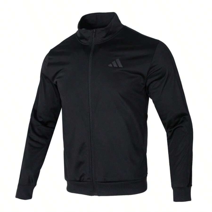 Adidas Giacca da uomo M 3S TR TT Sportswear, bomber casual in maglia con collo alto