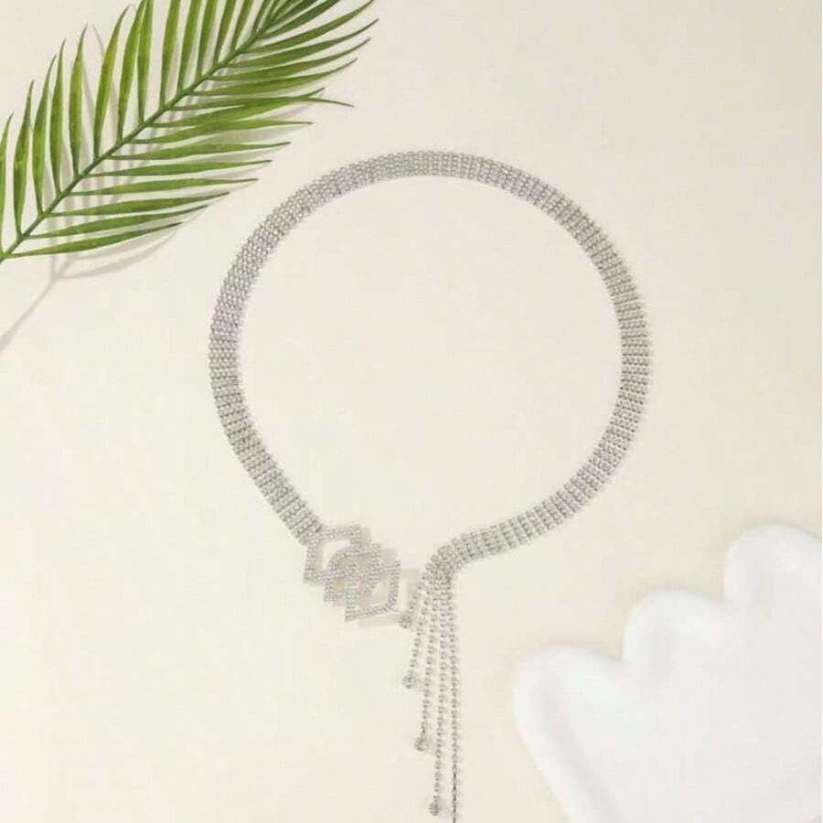 Hollow Out Bohemian Style Waist Chain, Fashion Adjustable Waist Belt With Metal Inlaid, For Women's Party, Beach, , Sexy, Made Of Zinc Alloy, Suitable For Halloween, Christmas, Wedding, Spring/Summer/Autumn/Winter