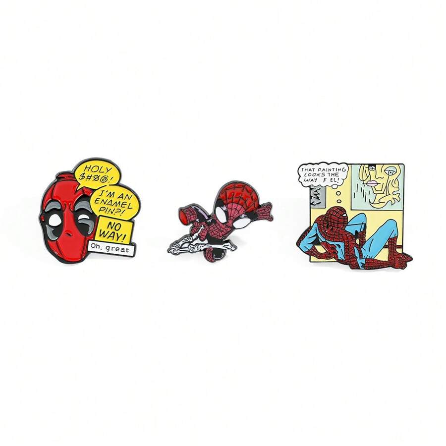 Disney Disney 1/3 Pcs Creative Cartoon Brooch Set Personalized Character Styling Enamel Pins Backpack Clothing Jewelry Metal Badge Accessories A Gift For Friends
