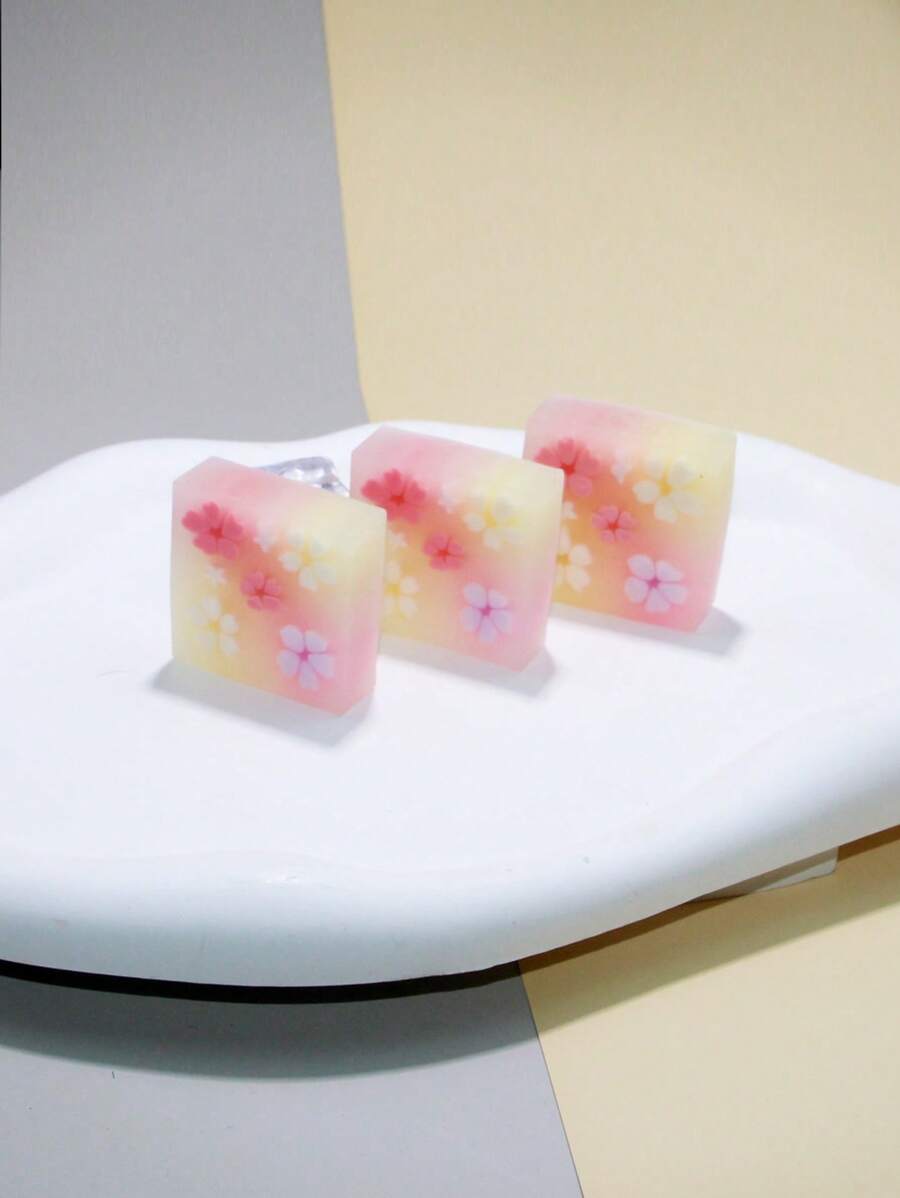 3 piezas de gomas de borrar con diseño de flor de cerezo, ideales como regalo para estudiantes