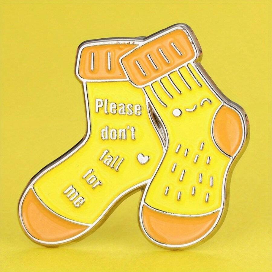 1pc Unique Zinc Alloy Creative Enamel Badge Brooch For Men And Women - Fashion Accessory Pin For Backpacks, Hats And Jackets - Perfect Birthday Gift For Friends And Family