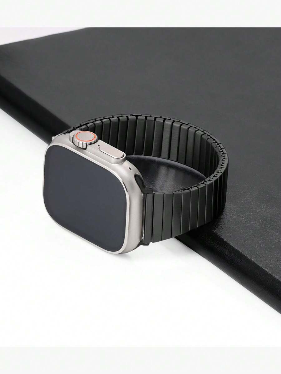 1 pièce Bracelet en acier inoxydable style affaires compatible avec la montre Apple 40mm Ultra2 49mm 44mm 45mm 41mm 42mm 38mm pour hommes et femmes. Bracelet de montre formel compatible avec les séries Apple Watch SE 9 8 7 6 5 4 3 2 1