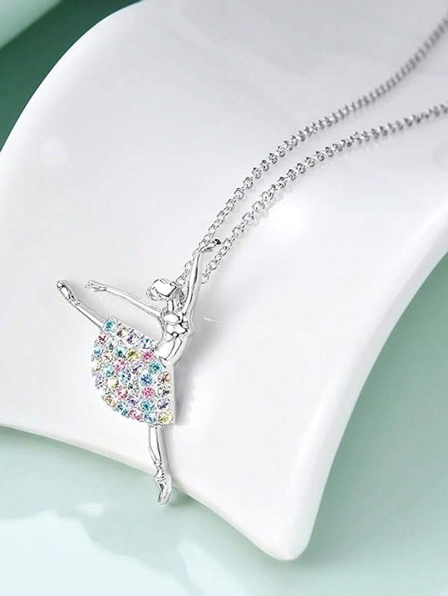 Collar de Bailarina Bailarina, regalo para dama, collar de joyería como regalo para actuación de baile