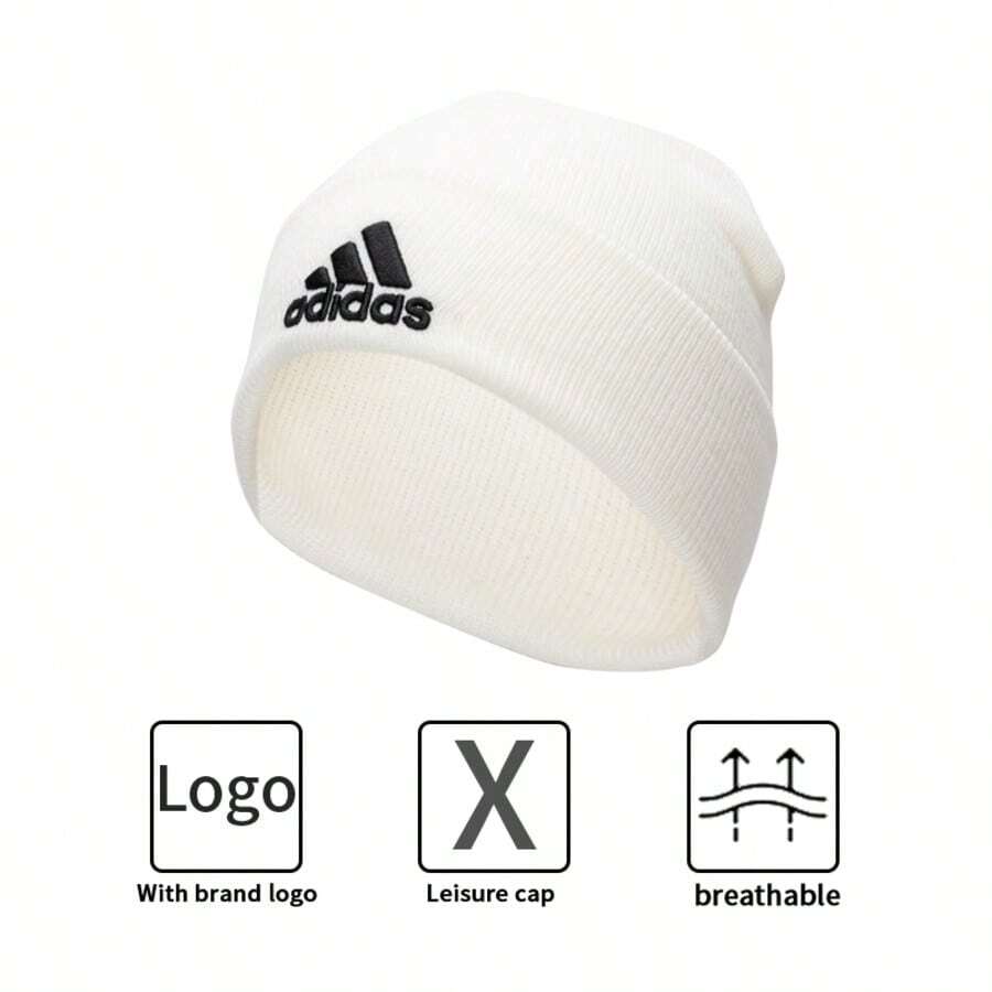 Adidas Knit Hat For Men And Women, Outdoor Cycling Cap, Warm Beanie Cap, IY7666