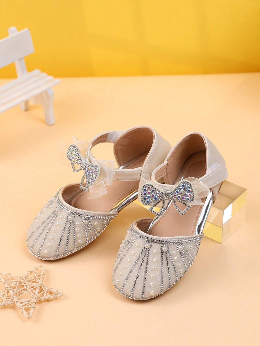 Sandalias planas con cristales de niñas a la moda y con estilo, punta redonda, zapatillas de verano para niños pequeños y niños pequeños, nuevas para primavera/verano