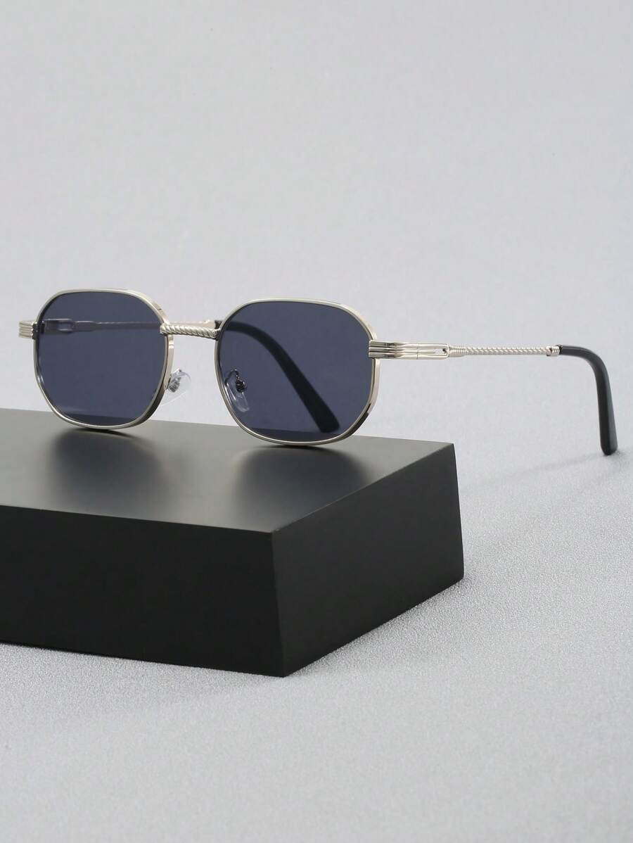 1 par de gafas de moda vintage estilo Y2K cuadradas, gafas de viaje para exteriores y playa, decoración personalizada, gafas de moda estilo street snap