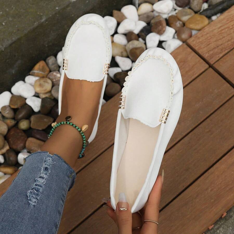 Damenschuhe, Slip-On Mokassins für Ballerinas, Mokassins für Frauen, lässige Sneakers, flache Schuhe für Frauen, Freizeitschuhe