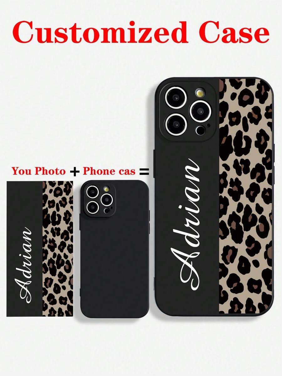 Funda de teléfono gruesa y a prueba de golpes con estampado de leopardo y grafiti de letras, minimalista, apta para 16/16 Pro Max/XR/7/8, 15 Pro Max/12 Pro Max/13 Pro Max/14 Pro Max, 13, 14, 11, 12 Pro, 11 Pro, 12, XS, XR, 7/8, 7/8 Plus, Galaxy A13 4G, A22, A21S, A514G, A52, S22 Ultra, A33 5G, Redmi 10, Redmi Note 11 4G, Redmi 11 Lite, A53, TPU A14, A23, S23 Ultra, S24, A14, A15, S23, A73, Redmi