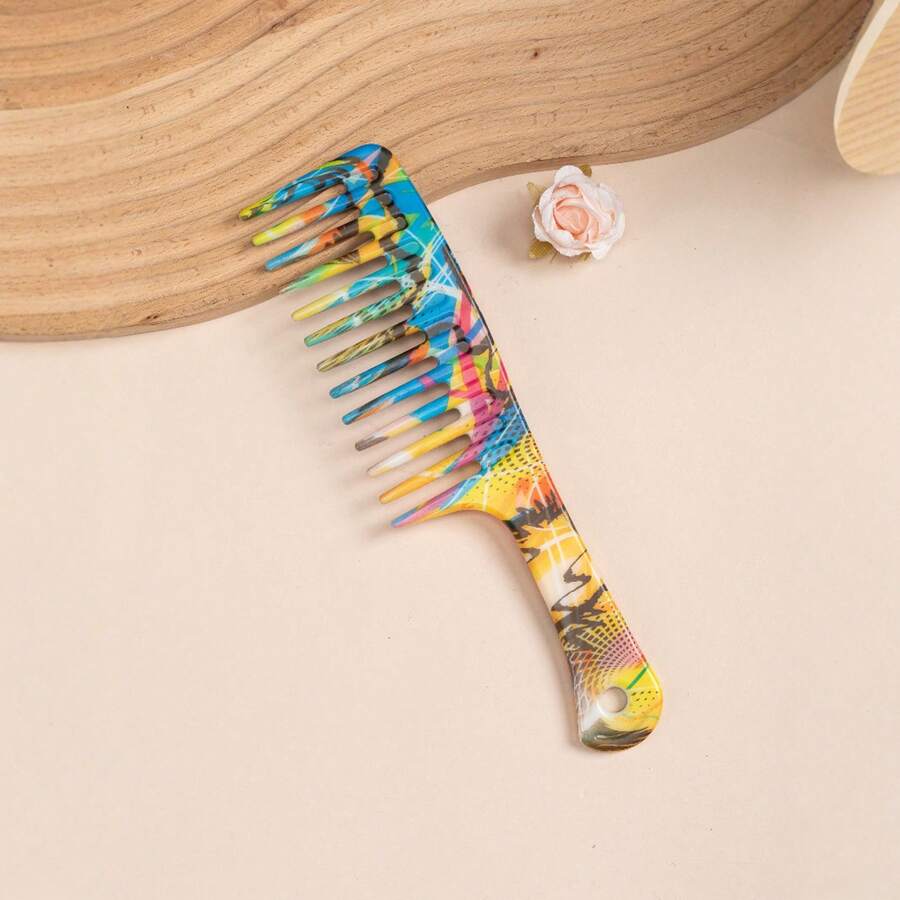 1pc Large Wide-Toothed Hair Comb, Classic Design Essential For Home, Travel & Styling, Suitable For Wet & Dry Hair, Perfect Gift For Friends & Family