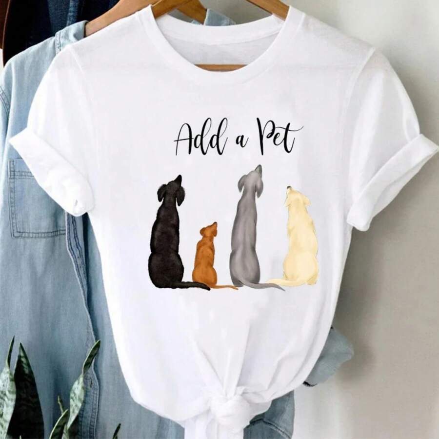 T-Shirts Women 90s Mujer Camisetas Panda Girl Animal Clothes Panda Cartoon Stylish Tshirt Top Lady Print Sexy Tee T-Shirt