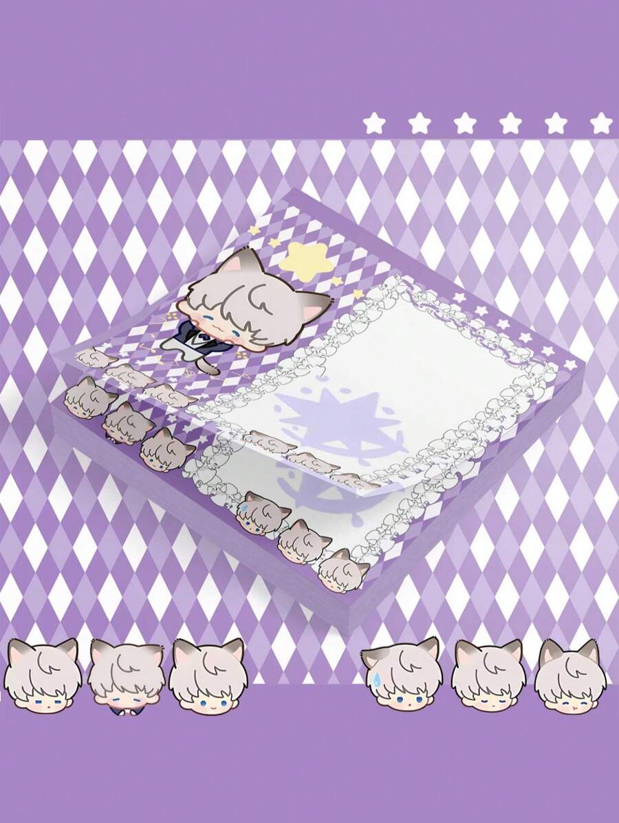 50 pezzi di 4 stili di adesivi in PET, con tema amore e spazio profondo, etichette, stile carino, marcatori di classificazione, adesivi per studenti, 4 stili disponibili per accessori da ufficio, forniture scolastiche, rientro a scuola