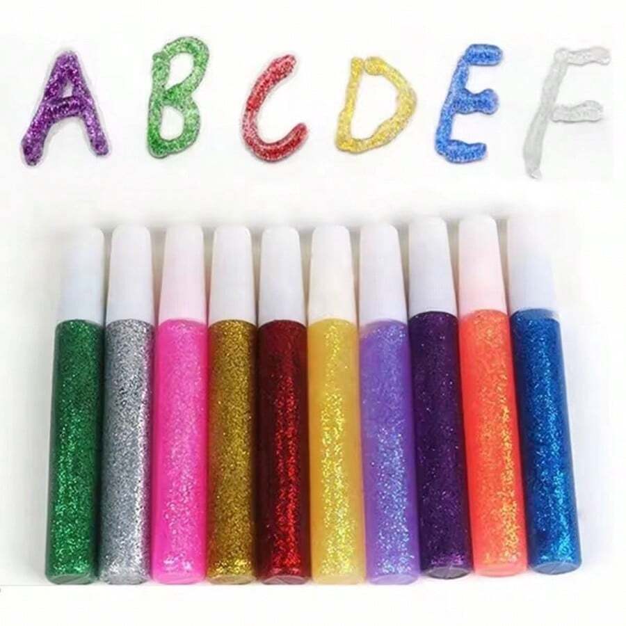 10ml Gold Onion Gel Pen DIY 3D Glitter Glue For Children Handmade Cards, Decoration & Art Painting Supplies,Back To School