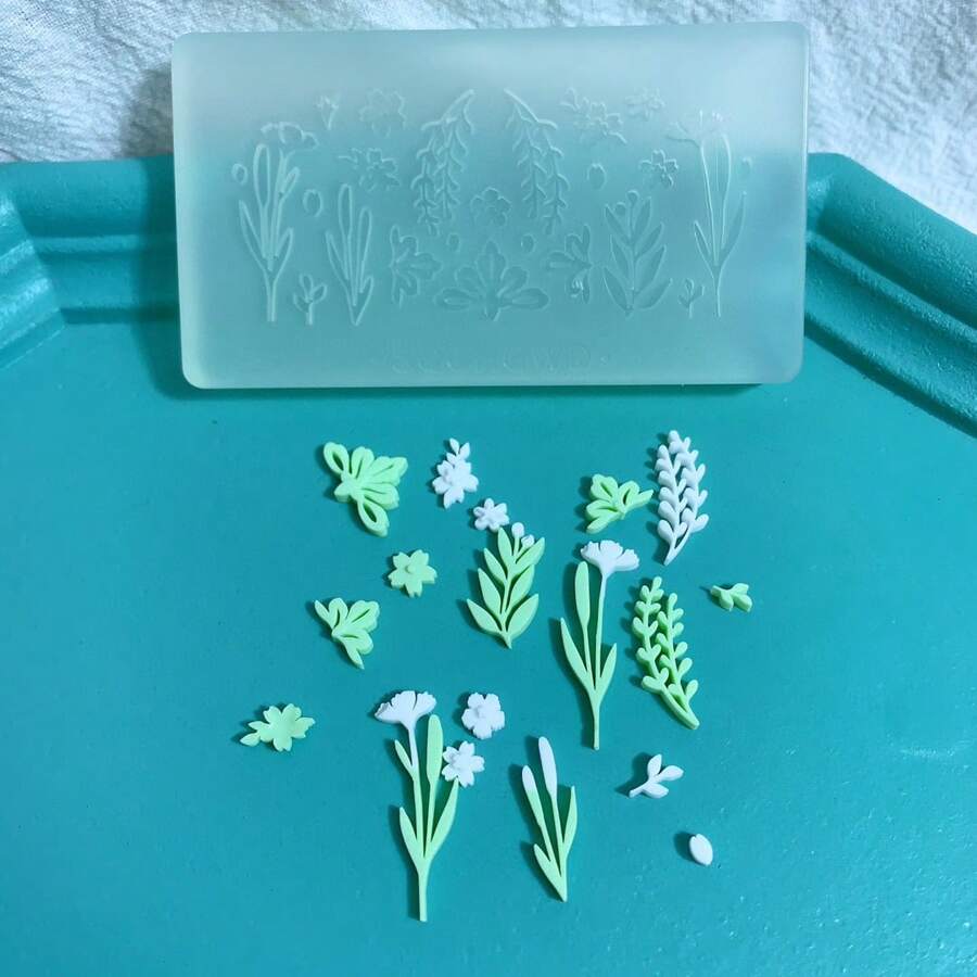 Grass Flower Accessories Resin Casting Mold, Silicone Mold, Resin Liquid Mold, Resin Keychain Silicone Mold, Resin Mold