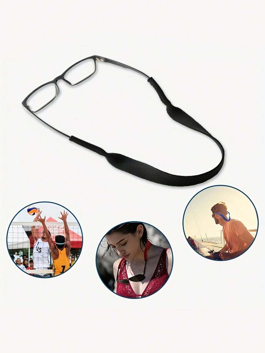 1pc Eyeglasses Strap, Waterproof Eyeglasses Cord, Sunglasses Chain, Eyeglasses Holder Lanyard For Swimming, Skiing, Sports