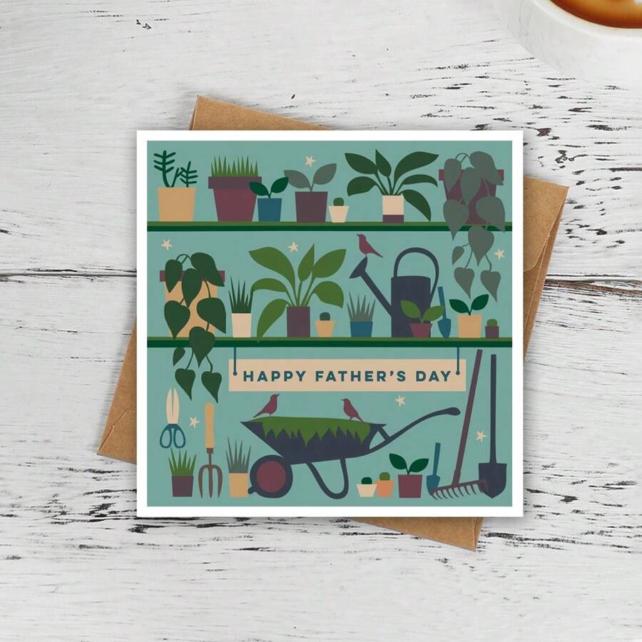 Happy Father's Day Cards | Garden Shed Father's Day Cards | Gardening Father's Day Cards | Greeting Cards For Husband | Greeting Cards For Him | Dad's Day Greeting Cards