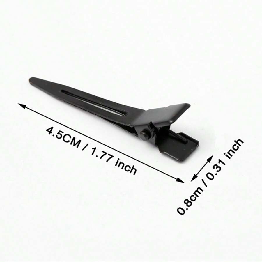 10pcs Black Duck Bill Hair Clips Non-Slip Crocodile Teeth Hair Clips, Hairdressing Salon Styling Dye Accessories,Hair Tools,Hair Products And Accessories For Barber Salon Beauty Travel Essentials