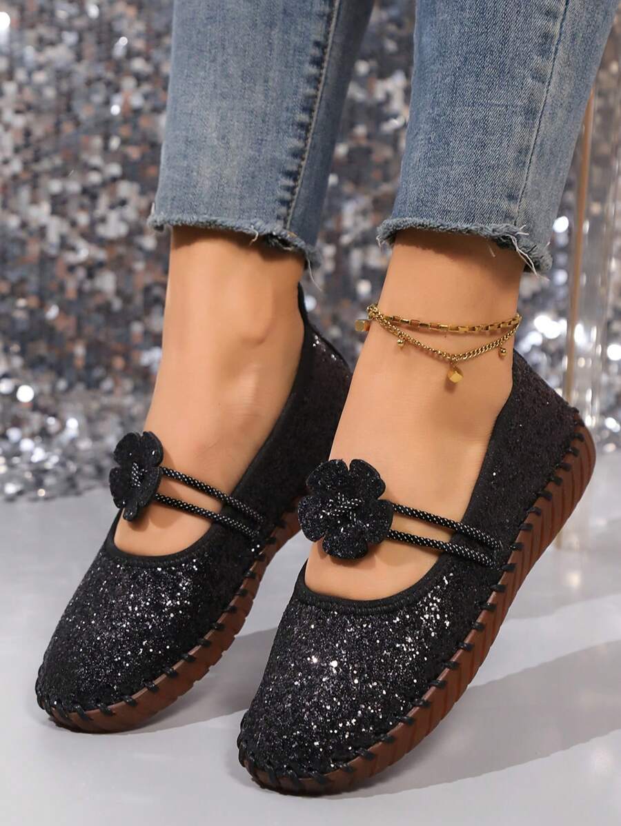Dames instappers in Franse stijl, loafers met zachte zool, comfortabele oma-schoenen met lage vamp, lente/herfst 2025 nieuw binnen
