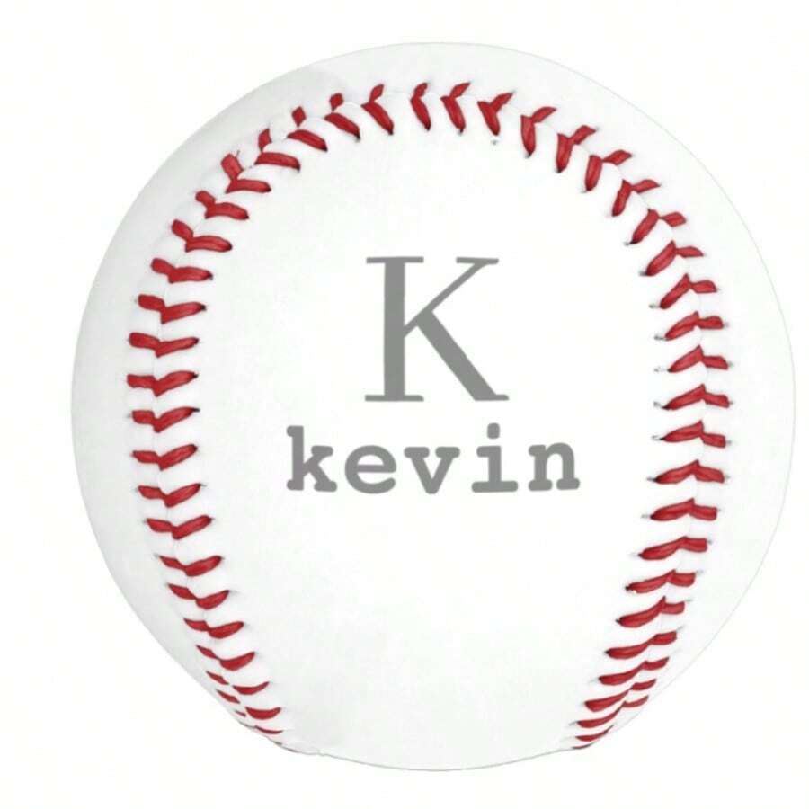 Custom 1/2/3pcs Personalized Name Baseball, PU Material, Size 9 Soft Training Ball, Special Gift For Boyfriend, Husband, Son, Dad, Groom, Birthday, Wedding, Christmas Or Groomsmen Graduation