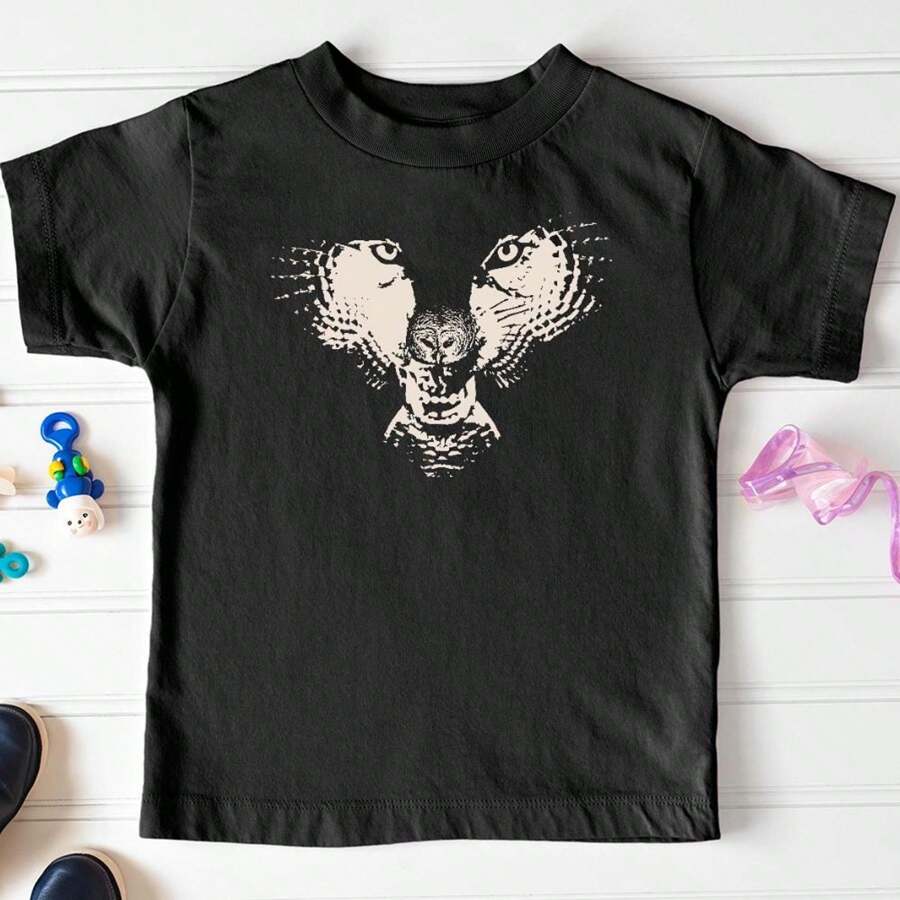 100% Cotton Flying Wolf Toddler Tee Streetwear Graphic For Women Slightly Fashion Stylish Summer Unisex Top For Everyday Wear Soft Print Round Neck Short Sleeve Designer Clothes Breathable Casual Comfortable Stretched Homme Versatile