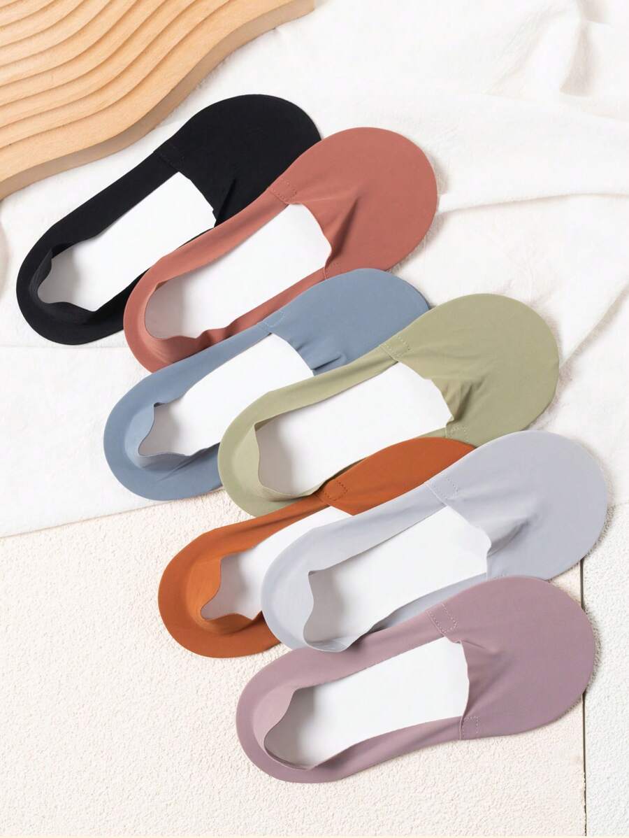 1/2/4 Pairs Of Women's Socks, Ultra-Thin Invisible Non-Slip Boat Socks, Comfortable And Soft High-Elastic Ankle Socks In Summer, Novel And Interesting Solid Color Socks, Fashionable White Socks, Suitable For Daily Travel And Party Use Boat Socks, Casual Holiday Gifts For Mother's Day, Easter, Spring And Summer, Wedding Anniversary Whimsical Gothic Style Four Seasons Gifts, Black Socks, White Socks