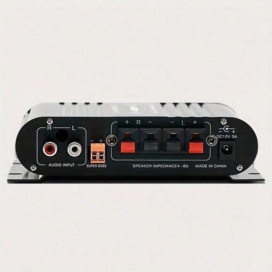 400W Mini Amplifier - 2.1 Channel Home Audio Music Stereo High Fidelity System With Subwoofer - Compact Structure Suitable For Speakers, Computers, TVs, Phones, Cars And Vehicles