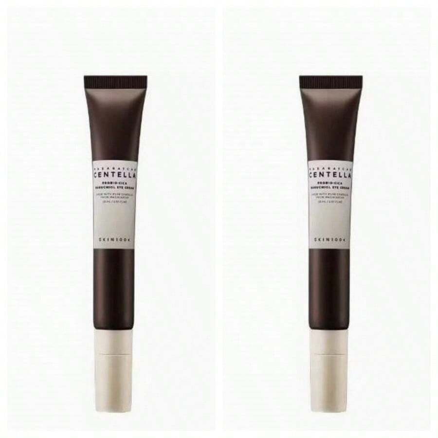 Coffret Duo Crème Yeux Probiotiques-Bakuchiol Centella asiatica de Madagascar, 20 ml * 2 Crème Yeux Probiotique Anti-Rides Bakuchiol Centella asiatica Angel