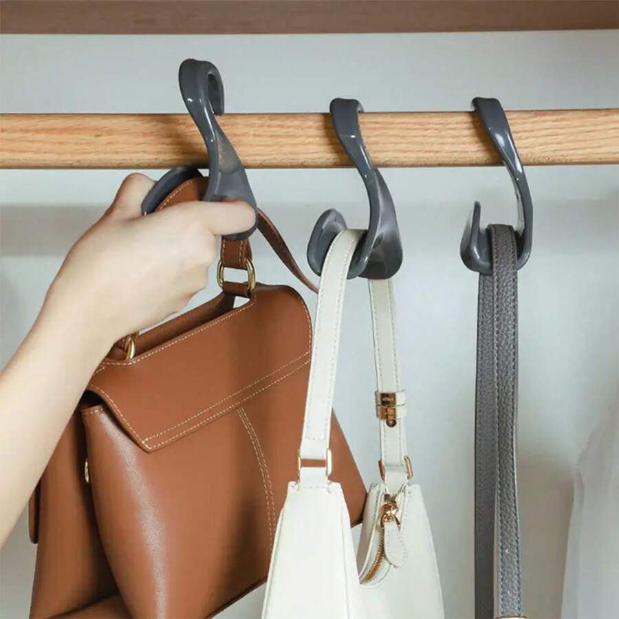10 Arched Bag Hanger Hooks, Wardrobe Storage Hooks, Suitable For Purses, Handbags, Backpacks, Handbag Storage, Bag Accessories, Bag Hanger, Wallet Rack