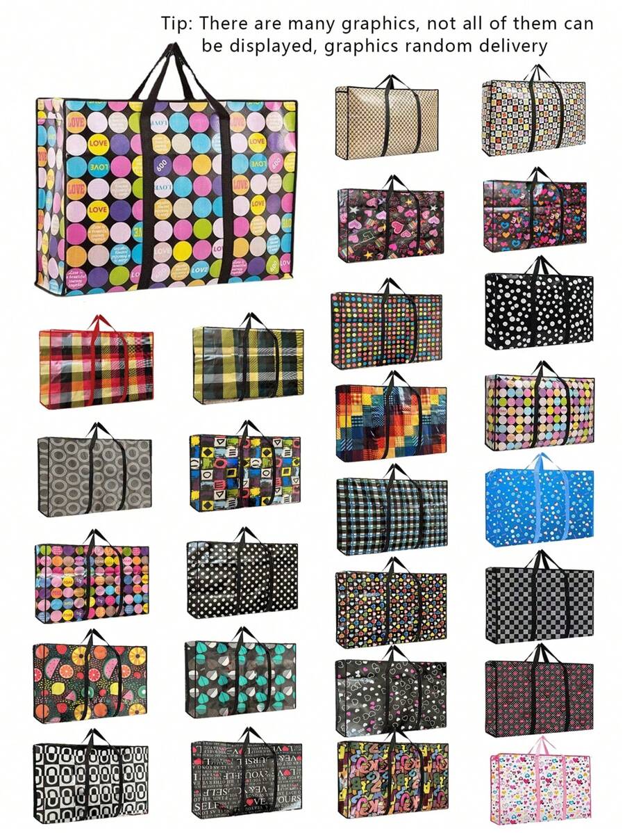 1 pièce/2 pièces Grand sac de rangement, sac de déménagement, sac d'emballage