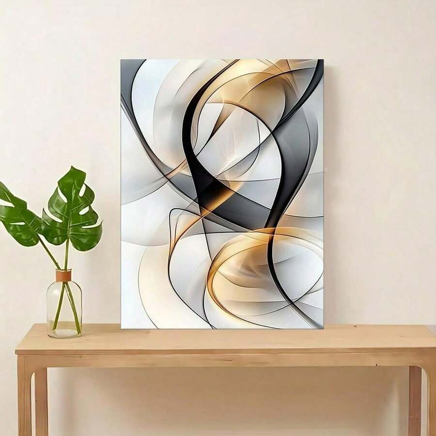 Vintage-Inspired Oil Painting Wooden Frame Wall Decor For Home And Office