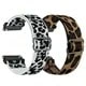 Estampado de leopardo blanco + estampado de leopardo marrón