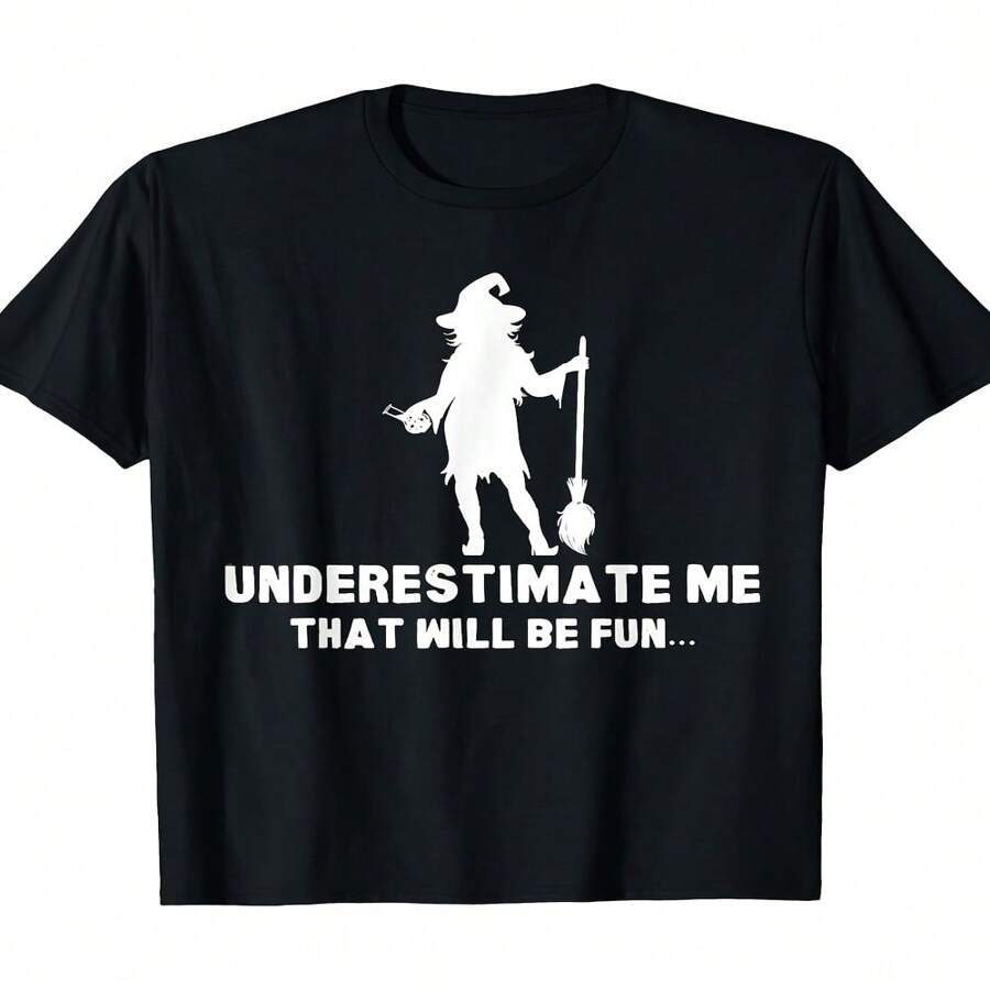 Halloween Witch Costume Scary Spooky Horror Womens T-Shirtpor Woman