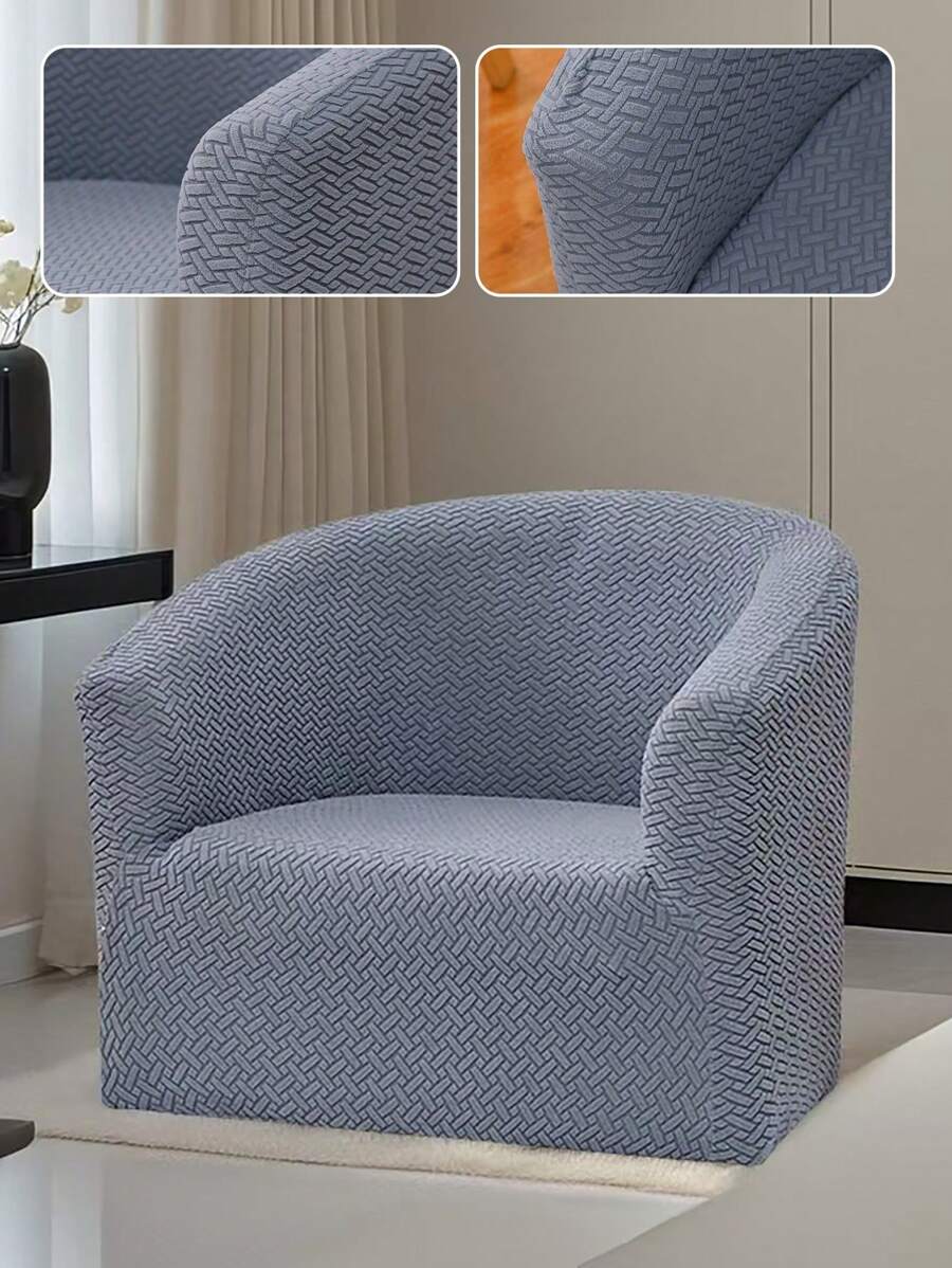 1 pièce, Grille abstraite, Housse de canapé de cabine, Articles ménagers, Résistant à l'usure, Anti-saleté, Anti-griffes de chat, Universel tout-inclus, Loisirs simples, Zone de loisirs de bureau, Cabine, Réception, Combinaison de canapé