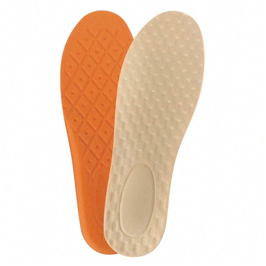 2PCS 43-45 Size Cuttable Sports Shoe Insoles For Boys And Women, PU Full Pads, Antibacterial, Deodorizing, Sweat-Absorbing, Breathable, High-Elasticity, Shock-Absorbing Casual Shoe Insoles, Colors Shipped Randomly