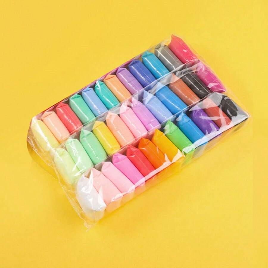1 set de 36 colores de arcilla ultraligera para modelos y figuritas, masa de modelar colorida, mejora la habilidad de las manos (incluye herramientas)