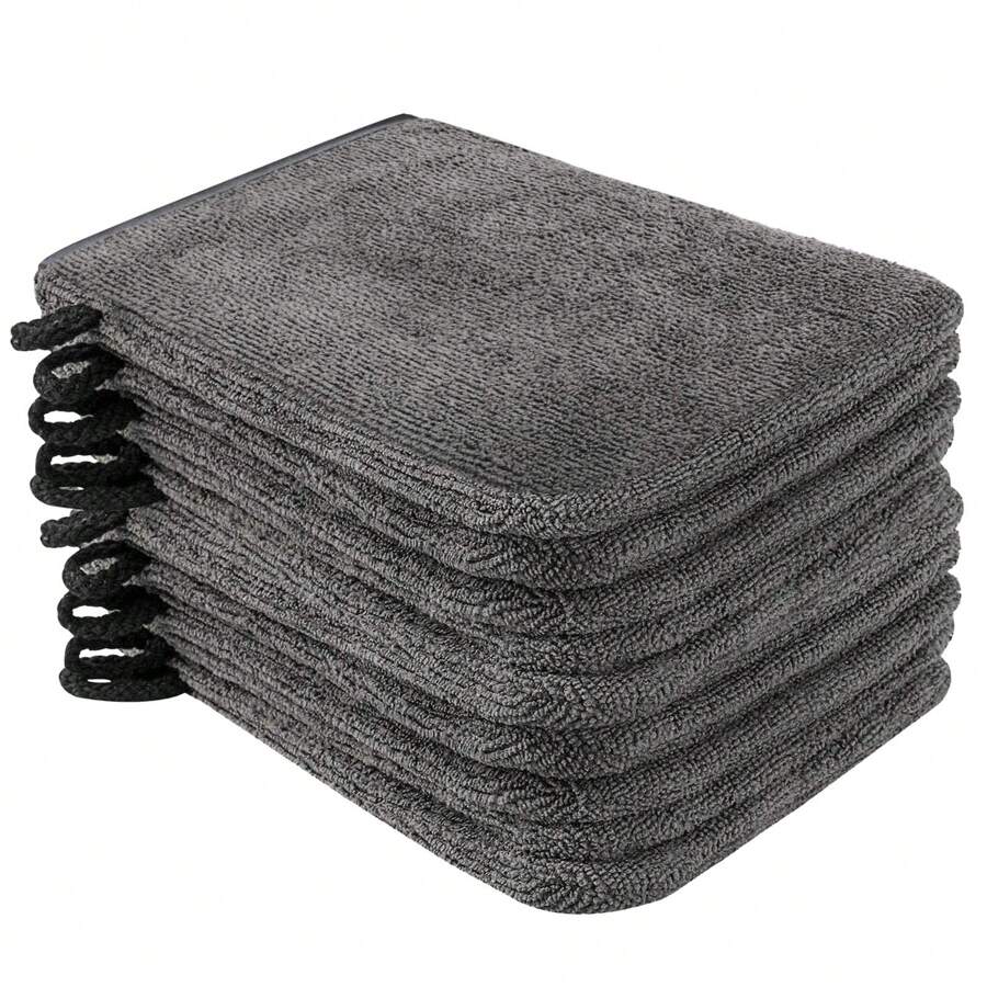 2pcs Soft Face Mitten Bath Spa Cloth,Microfiber Body Wash Mitts Reusable Makeup Remover Mitt Gloves, European Style Wash Cloth, 6*8inch