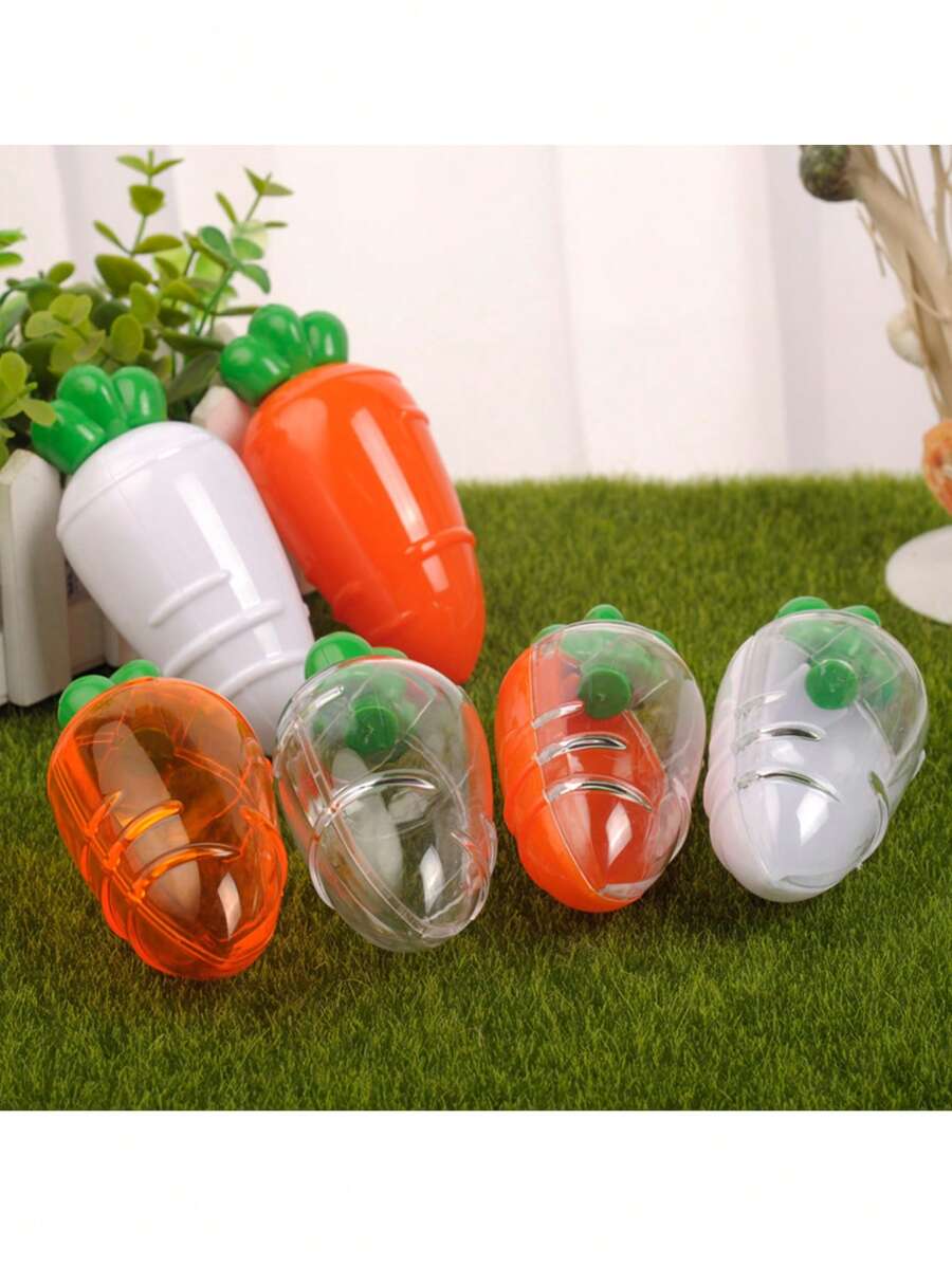 1/4pcs Easter Carrot Candy Boxes, Plastic Clear Easter Day Wedding Candy Boxes, Holiday Party Candy Wrap Boxes, Holiday Decoration Supplies, Party Favors