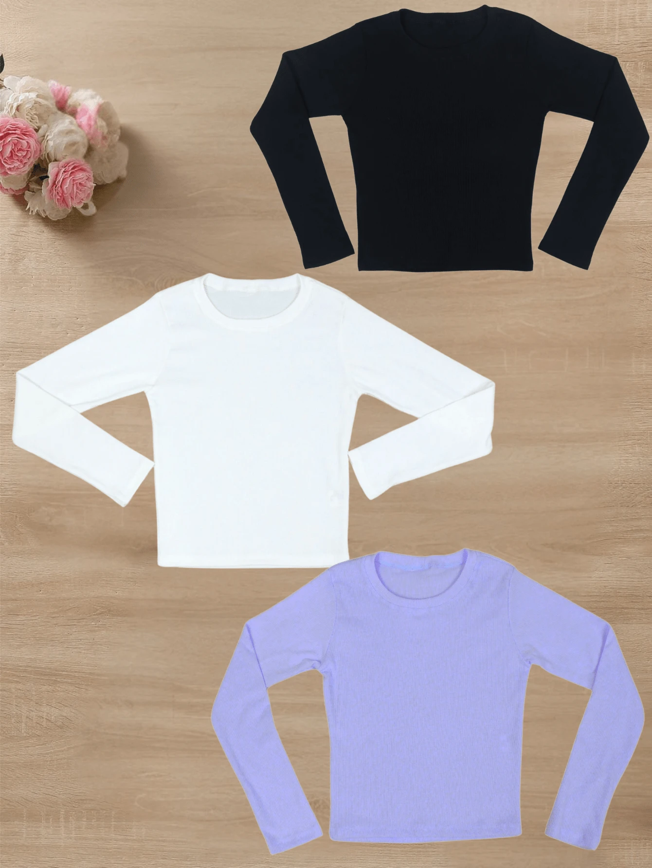 Blusa de Manga Longa Canelada – Conforto e Elegância Casual