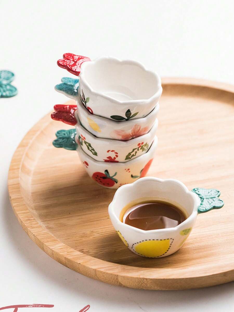 1 PIEZA Cuenco ligero y personalizado para hornear, postre o salsa, ideal para uso en el hogar, restaurantes y también como vajilla infantil. Cuenco multiusos de cerámica, ideal para salsas, especias y postres.