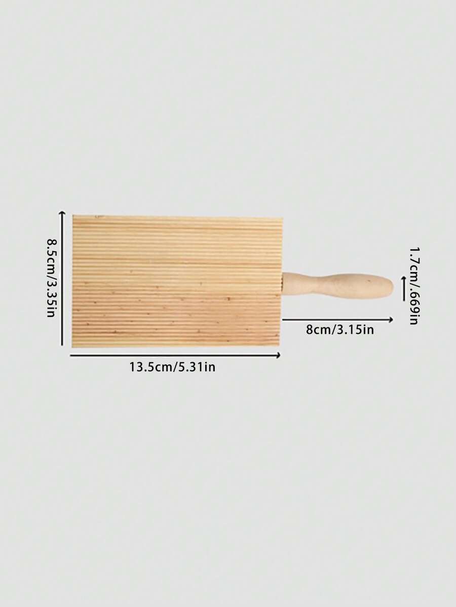 1piece Wooden Friction Board Italian Tool Dough Board Baking Striped Shape Mold Spiral Chewing Board