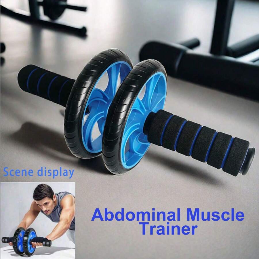 1 PIEZA Rodillo antideslizante para músculos abdominales para equipamiento de ejercicio para hombres y mujeres, equipo de ejercicio en el hogar, accesorios de gimnasio, deporte, ejercicio en casa, rueda abdominal, rodillo abdominal