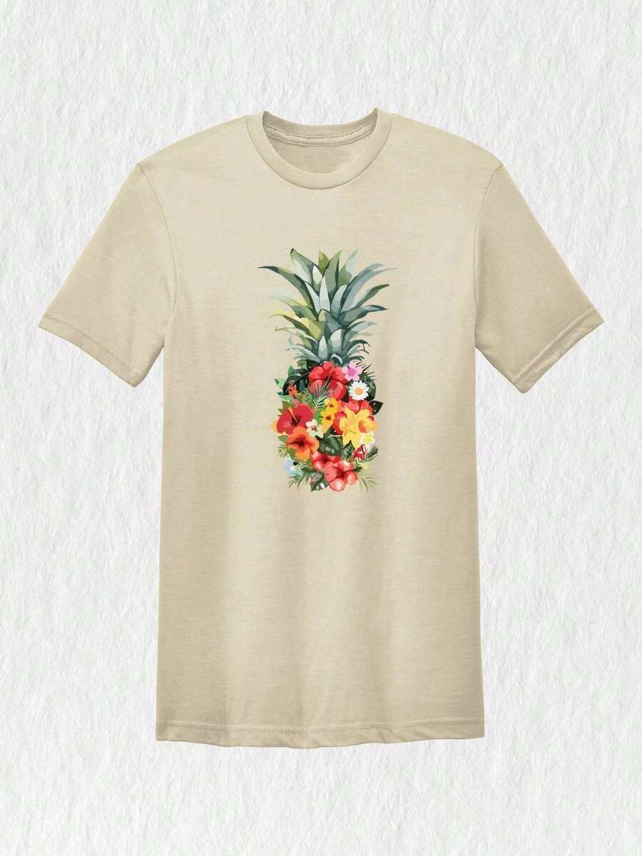 PINEHART Pineapple Shirt, Watercolor Pineapple Shirt, Vacation Shirt, Flowers Pineapple Shirt, Summer Shirt, Fruit Shirt, Pineapple Lover Shirt