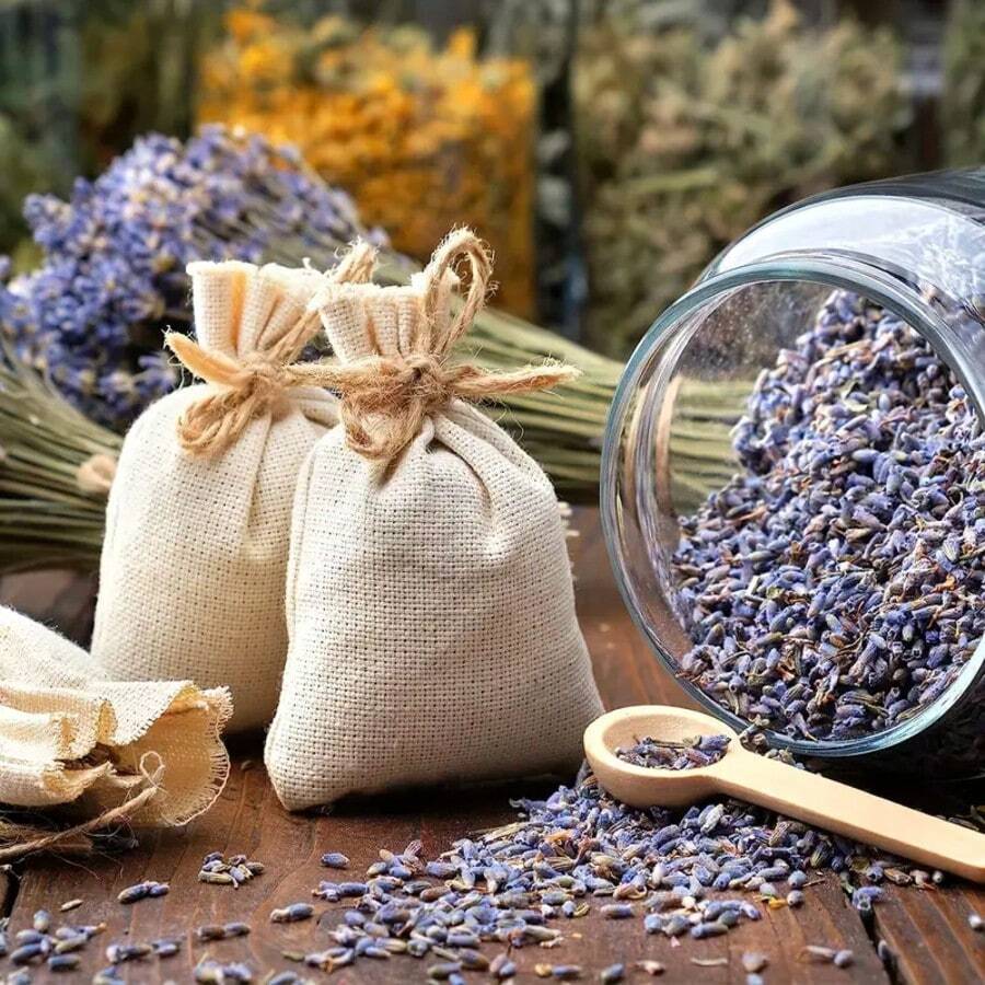 100g/3.52oz Fragrant Dried Lavender Flowers - 100% Natural Purple Lavender Buds, Suitable For DIY Crafts, Sachets, Wedding Toss, Candles And Soap Making - Ideal For Christmas, Mother's Day And Other Holidays
