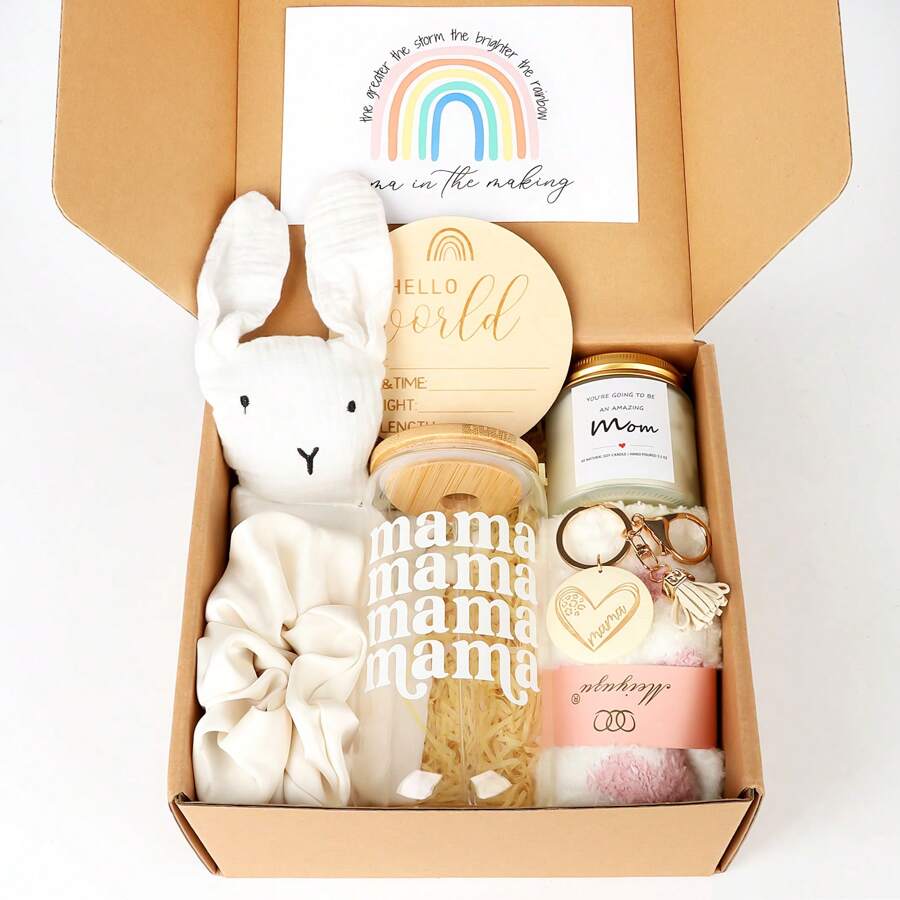 Prezenty dla nowych mam, Prezenty na baby shower dla mamy, Kosz prezentowy dla nowej mamy po porodzie, Prezenty ciążowe dla mamy po raz pierwszy, Przyszła mama, Pakiet pielęgnacyjny dla nowej mamy po porodzie, Prezenty poporodowe dla mamy, Klub fajnych mam