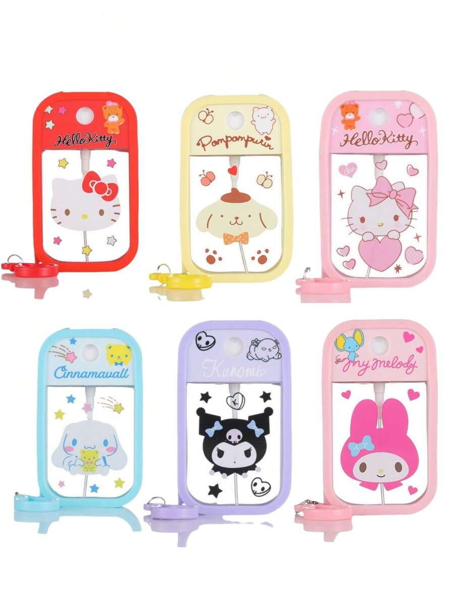 Sanrio 1PC/3PCS Dispensing Bottle, Mini Spray Bottle, 50ml Card Perfume Spray Bottle, Water Replenishing Spray Bottle, Portable Travel Spray Bottle Accessories